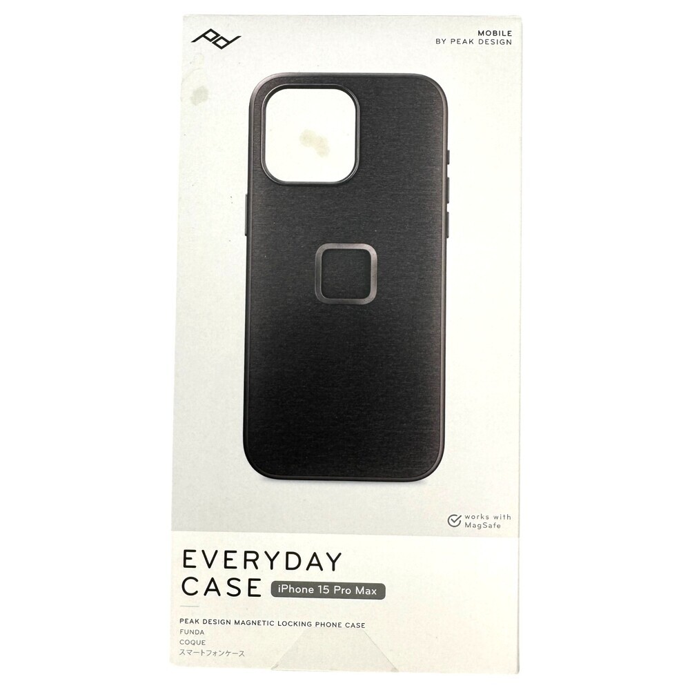 Peak Design iPhone 15 Pro Max Case MagSafe Compatible Fabric Anti-Shock Open Box